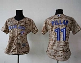 Women Toronto Blue Jays #11 Kevin Pillar Camo Fashion Stitched MLB Jersey,baseball caps,new era cap wholesale,wholesale hats